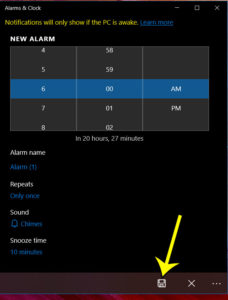 how set alarm windows 10 4 How to Create an Alarm in Windows 10