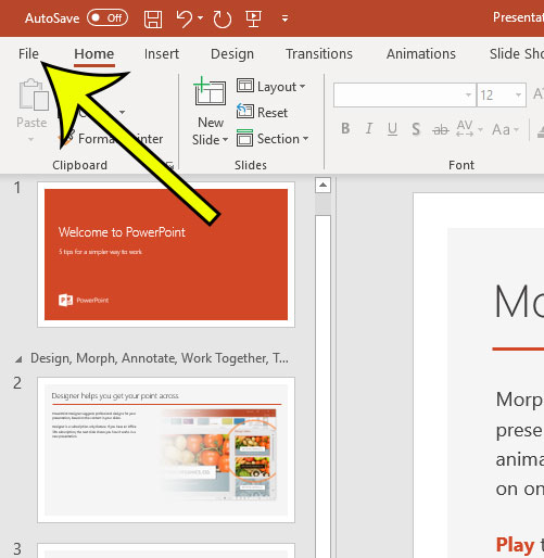 How to Change the Default Display Setting in Powerpoint for Office 365