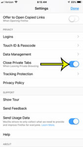 how close private tabs firefox iphone 4 How to Make Firefox Close Private Tabs When Leaving Private Browsing on an iPhone