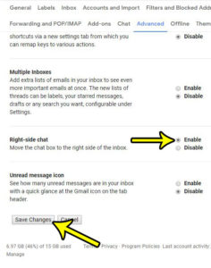 how right side chat gmail 3 How to Move Chat to the Right Side of the Window in Gmail