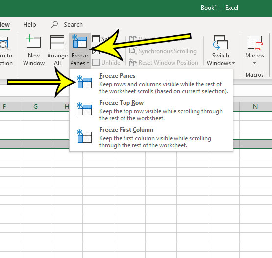 how to freeze rows in excel