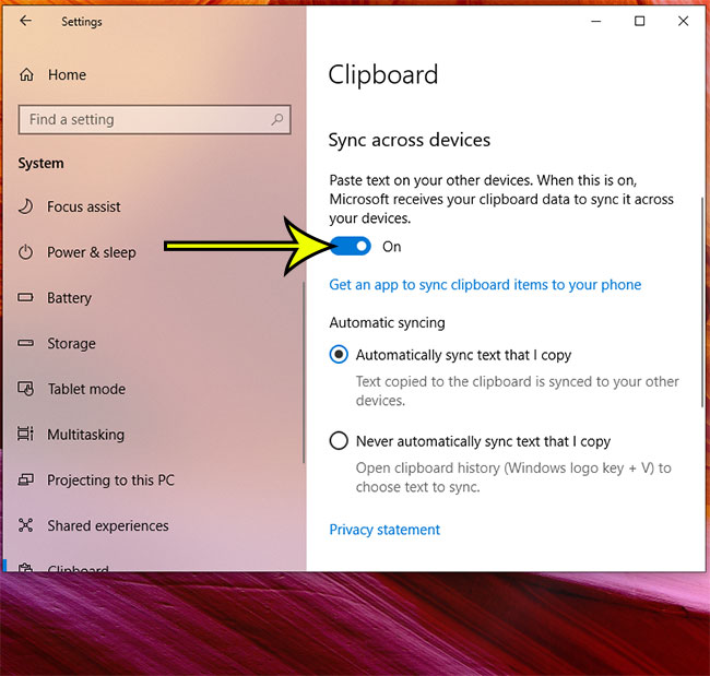 how to sync your clipboard across devices in Windows 10