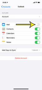 how to log out of mail on an iPhone