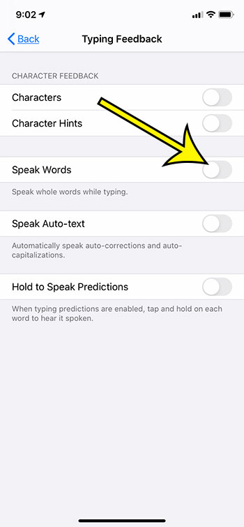 how to stop your iPhone from speaking words as you type