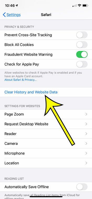 how to clear history on iPhone 6