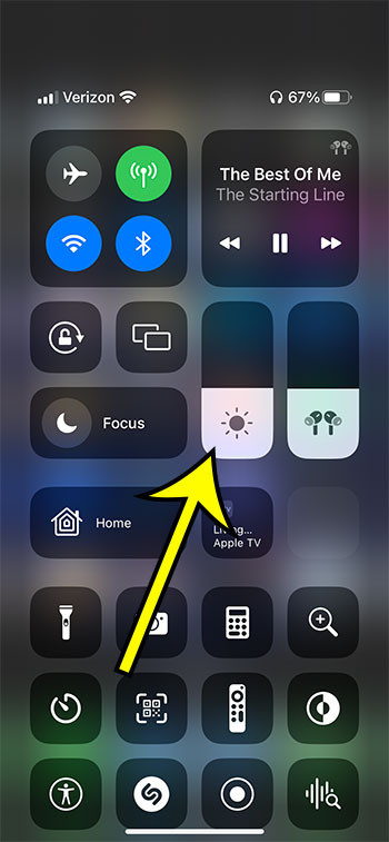 how to lower iPhone 13 brightness