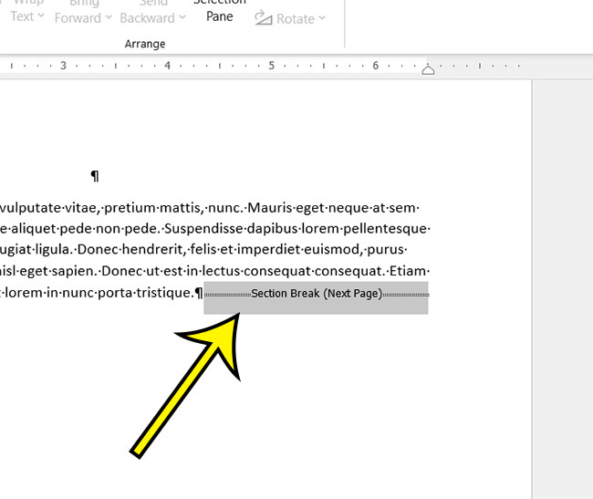 how to remove section breaks in Word documents