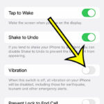 how to disable iPhone 13 vibration