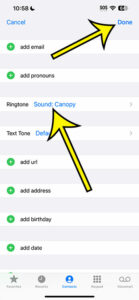 how to set contact ringtone on iPhone 14